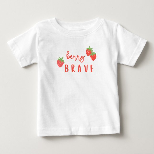 berry brave childhood cancer sick ill kids cute baby t-shirt (Vorderseite)