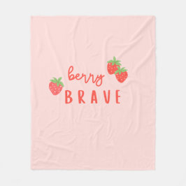 berry brave childhood cancer sick ill kids cute fleecedecke