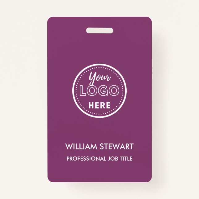 Berry Business Logo Company Mitarbeiter Moderne Mi Ausweis (Vorderseite)