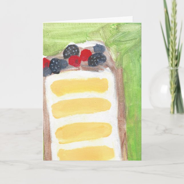 Berry Cake Card Karte (Vorderseite)