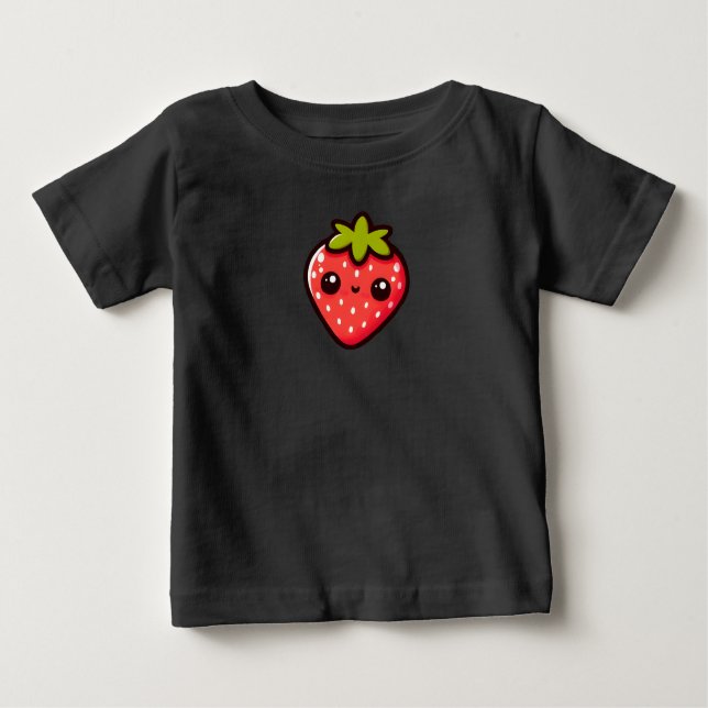 Berry Cheerful: Red Lächeln Strawberry T - Shirt (Vorderseite)