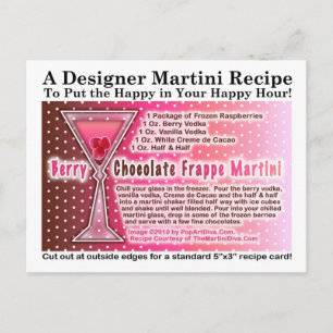 Berry Chocolate Frappe Martini Rezept Postkarte