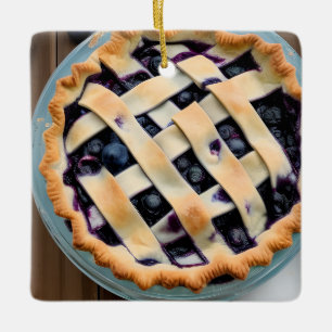 Berry Christmas Süsse Pie   Funny Food Puff Keramikornament