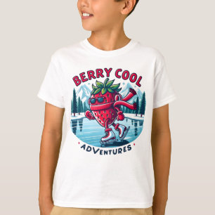 Berry Cool Adventures Strawberry Ice Skaten T-Shirt