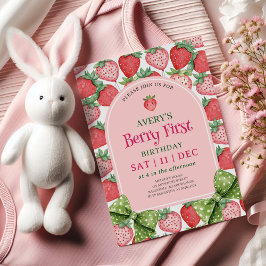 Berry Erste Geburtstagsfeier 1. Geburtstag Einladung