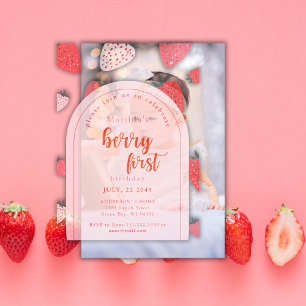 Berry Erster Geburtstag 1. Erdbeer Bogen