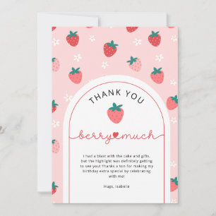 Berry Erster Geburtstag 1. Geburtstag Dankeschön K Einladung