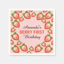 Berry erster Geburtstag Berry Girl pink Strawberry