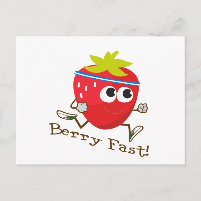 Berry Fast! Postkarte (Vorderseite)
