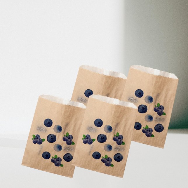 Berry First | 1. Geburtstag | Blaubeere | Muster Geschenktütchen (Von Creator hochgeladen)