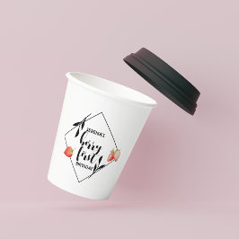 Berry First | 1. Geburtstag | Erdbeere | Modern Pappbecher