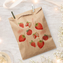 Berry First | 1. Geburtstag | Erdbeere | Muster Geschenktütchen