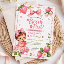 Berry First 1. Geburtstag Erdbeermädchen