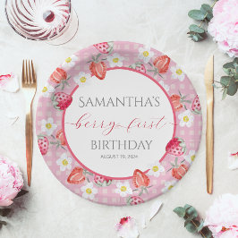 Berry First 1. Geburtstag Papierplatte Pappteller