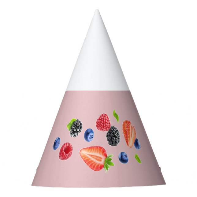 Berry First 1. Geburtstag  Partyhütchen (Vorderseite)