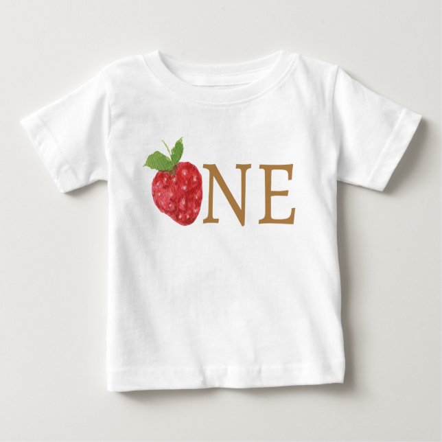 Berry First 1. Strawberry Birthday Baby T-shirt (Vorderseite)