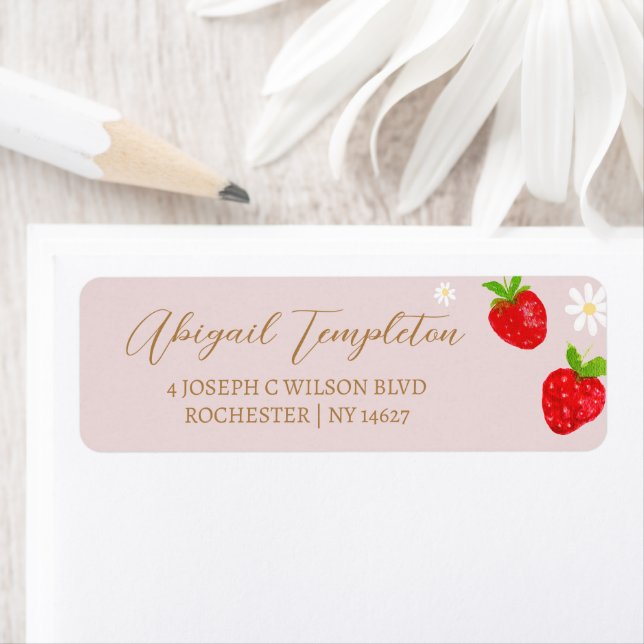 Berry First 1. Strawberry Geburtstagsadresse (Insitu)