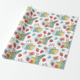 Berry First Birthday Geschenk Geschenkpapier