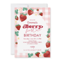 Berry First Birthday Girl 1. Geburtstag Strawberry