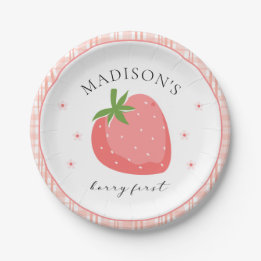 Berry First Birthday Paper Tellers Strawberry Part Pappteller