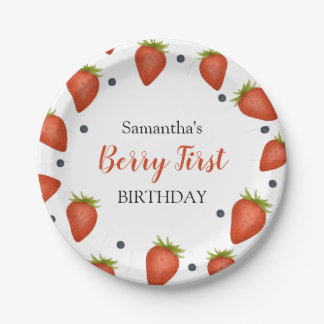 Berry First Birthday Pappteller