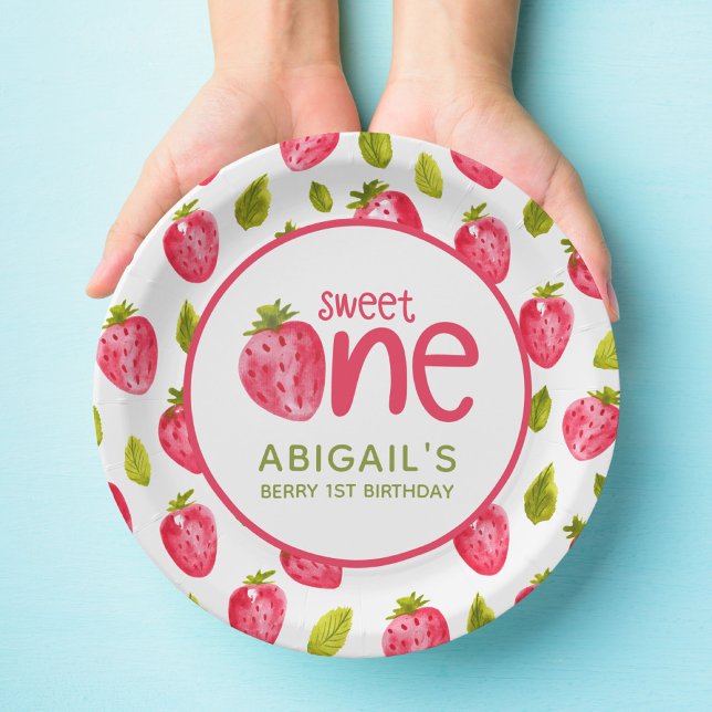 Berry First Birthday Pappteller (Von Creator hochgeladen)