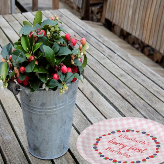 Berry First Birthday Pappteller (Von Creator hochgeladen)