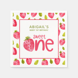 Berry First Birthday Serviette