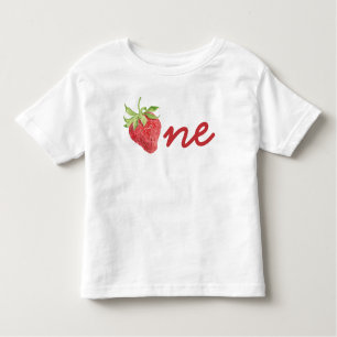 Berry First Birthday Strawberry 1st Birthday Girl Kleinkind T-shirt
