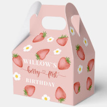 Berry First Birthday Theme Party Boxes