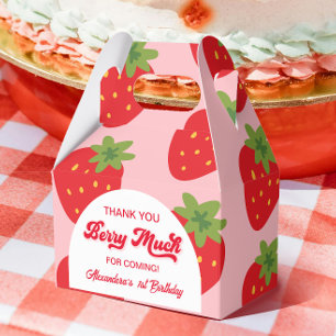 Berry First Birthday Vielen Dank Geschenkschachtel