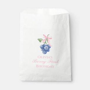Berry First Blaubeere Coquette Geburtstag Rosa Sch Geschenktütchen
