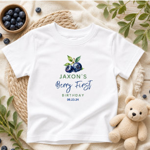 Berry First Blaubeeren 1. Geburtstagsfeier Baby T-shirt