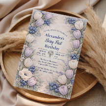 Berry First Blue Floral Garden 1. Geburtstag
