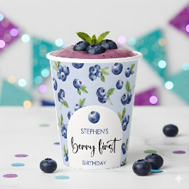 Berry first blueberries Kindergeburtstag Pappbecher