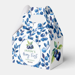 Berry First Blueberry 1. Geburtstag Party Geschenkschachtel