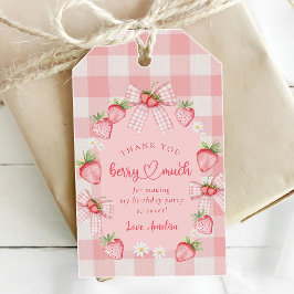 Berry First Cute 1. Geburtstag Erdbeere Geschenkan Geschenkanhänger