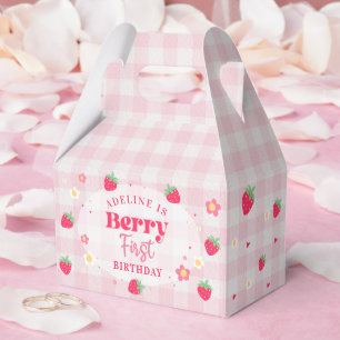 Berry First Cute 1. Geburtstag Erdbeere Geschenkschachtel