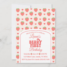 Berry First | Erdbeer-Mädchens 1. Geburtstagsfeier