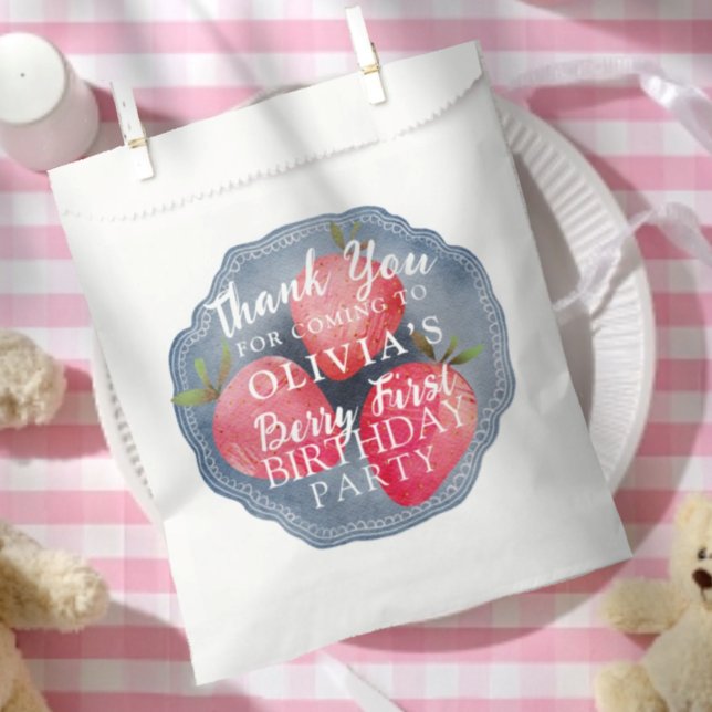 Berry First rote Erdbeerverpackung zum Geburtstag  Geschenktütchen (Von Creator hochgeladen)