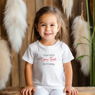 Berry First Strawberry 1. Geburtstag Baby T - Shir T-shirt