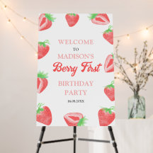 Berry First Strawberry 1. Geburtstag Begrüßungszei