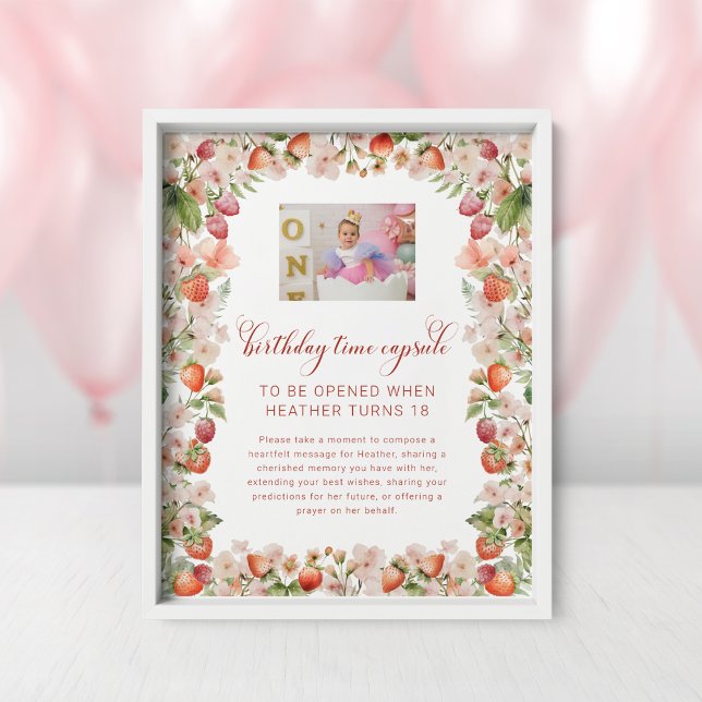 Berry First Time Capsule Sign Poster (Berry First Time Capsule Sign
)