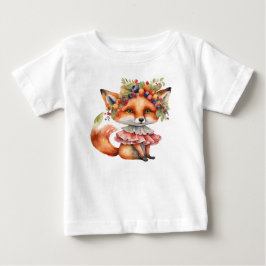 Berry Fox Blossom Baby T-shirt