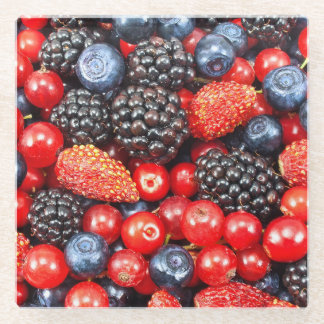 Berry-Fresh Background Mosaik Glasuntersetzer