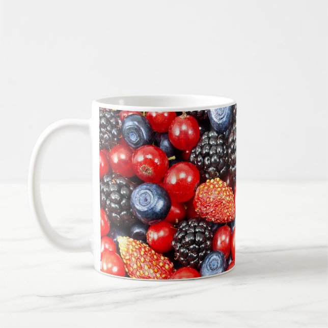 Berry-Fresh Background Mosaik Kaffeetasse (Links)