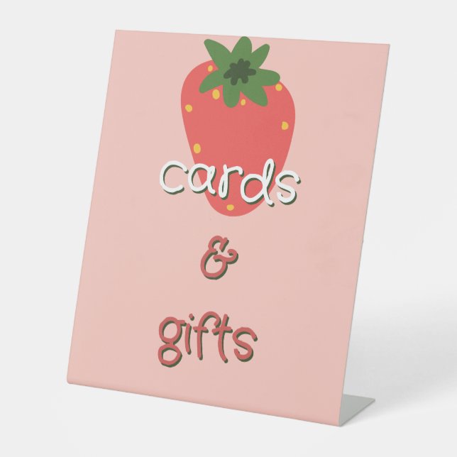 Berry Geburtstagskarten & Geschenke Sockelschild (Vorderseite)