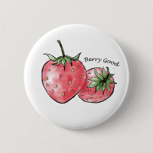 Berry Good Fun - Strawberry Delight Button