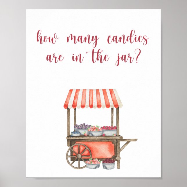 Berry - guess how many candies Poster (Vorne)