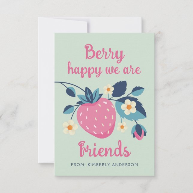 Berry Happy Valentine's Day Card (Vorderseite)